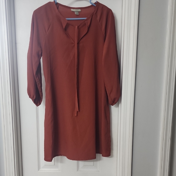 Tucker Dresses & Skirts - Tucker Women's Rust Mini Tunic Dress
